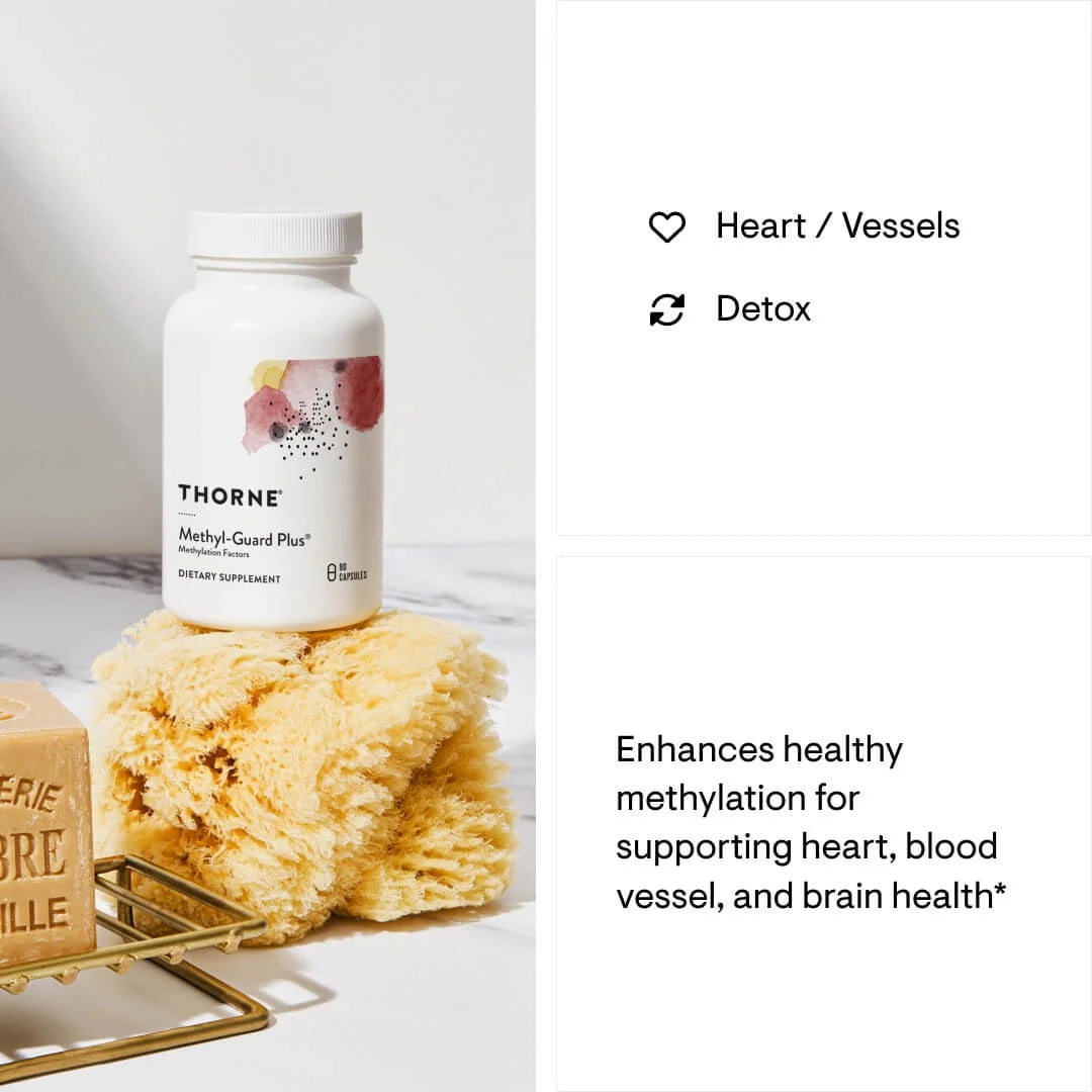 THORNE Methyl-Guard Plus β 5-MTHF, B2 B6 B12 β 90 Capsules β Methylation Support