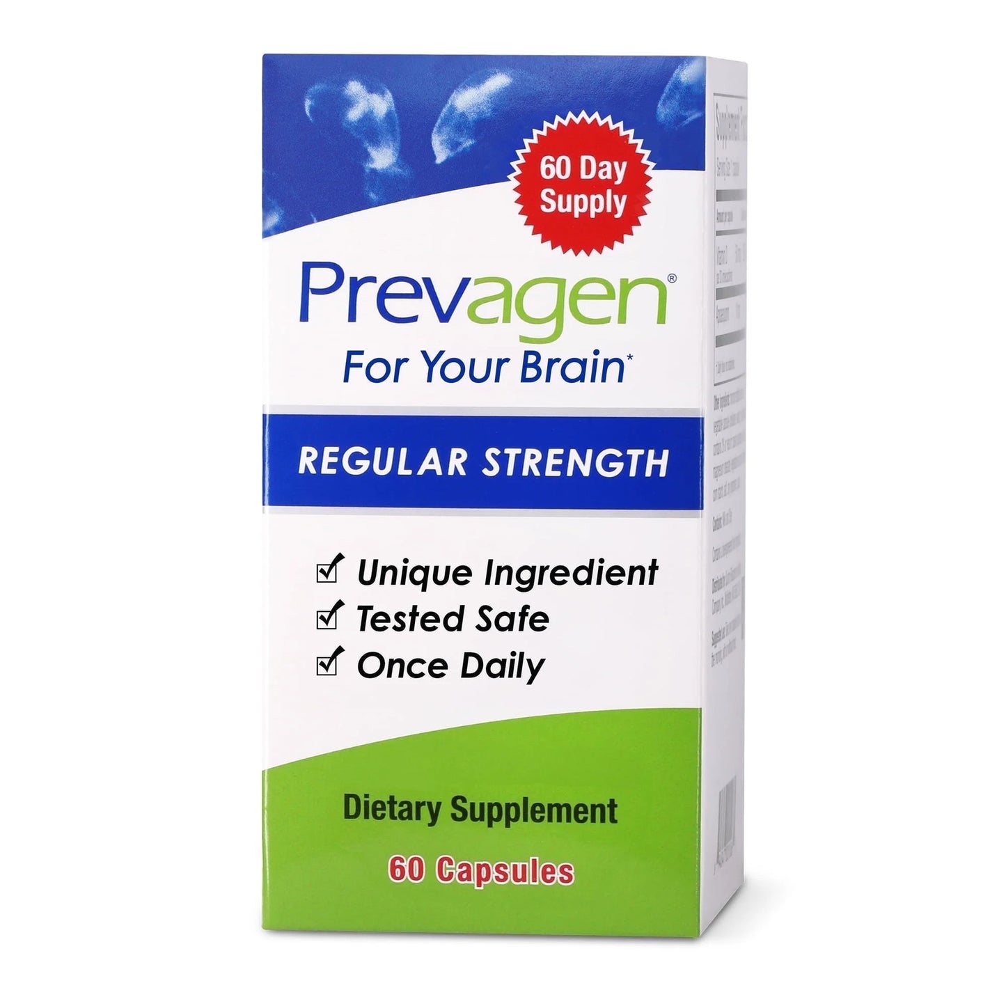 Prevagen Regular Strength 10mg – 60 Capsules – Memory Support Supplement