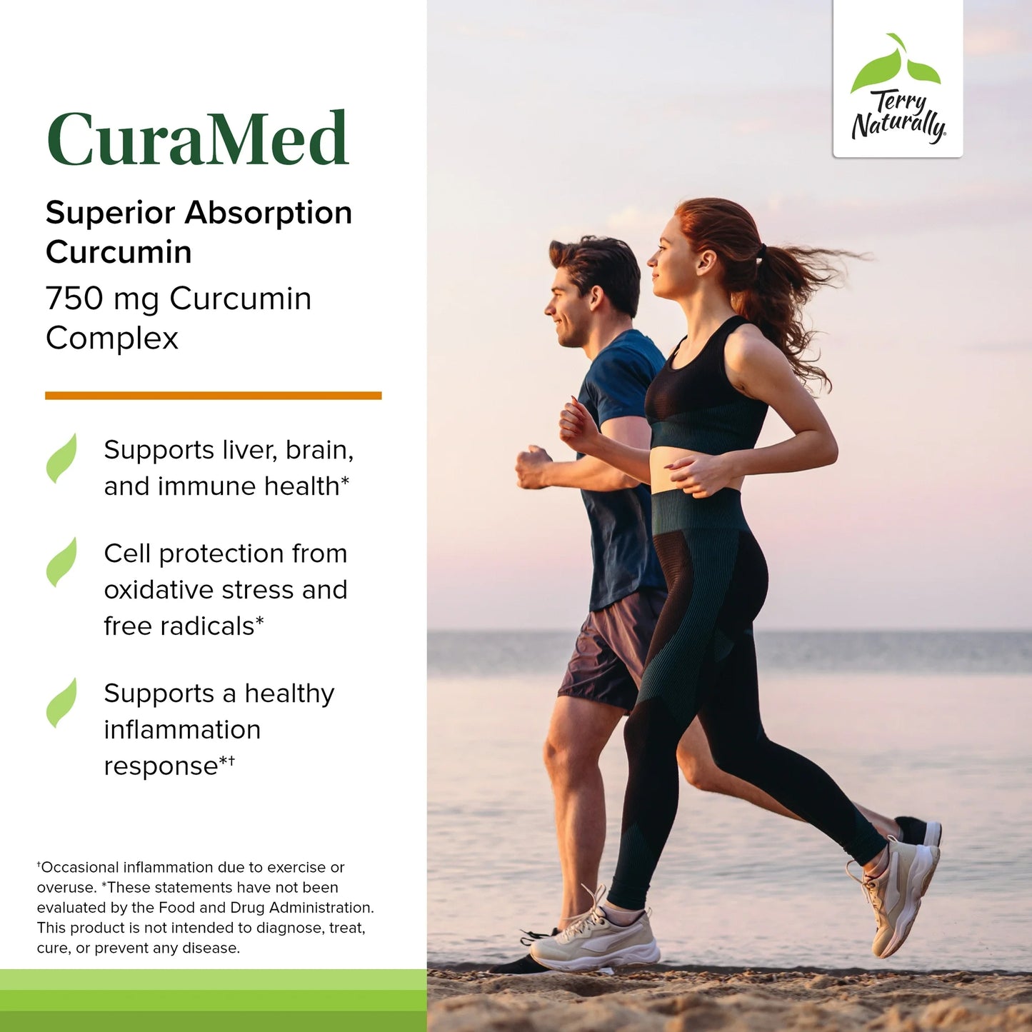 Terry Naturally CuraMed 750mg – Curcumin Complex – 120 Softgels