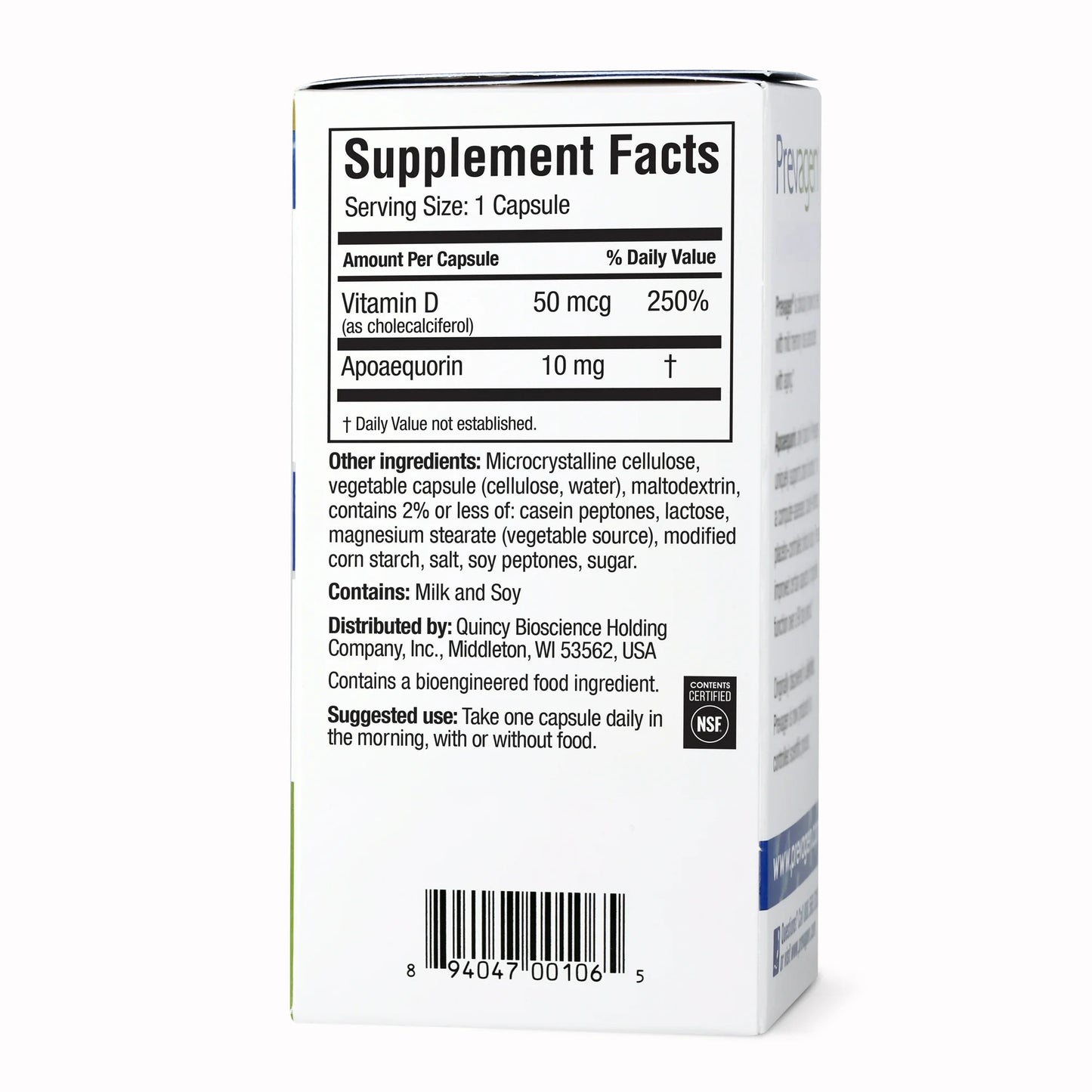 Prevagen Regular Strength 10mg – 60 Capsules – Memory Support Supplement