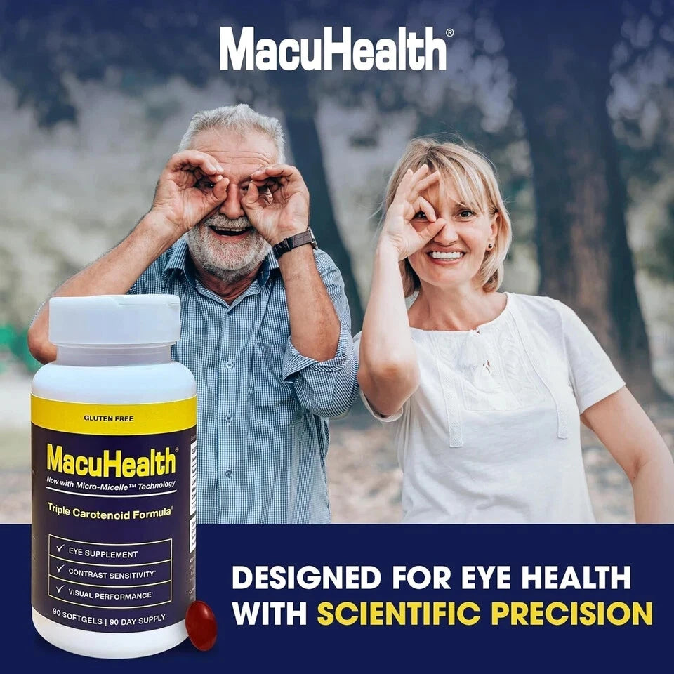 MacuHealth Eye Vitamins – Triple Carotenoid Support (90 Softgels)
