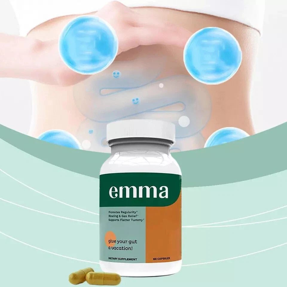 Emma Gut Health & Bloating Relief Supplement โ 60 Capsules โ Keto Friendly