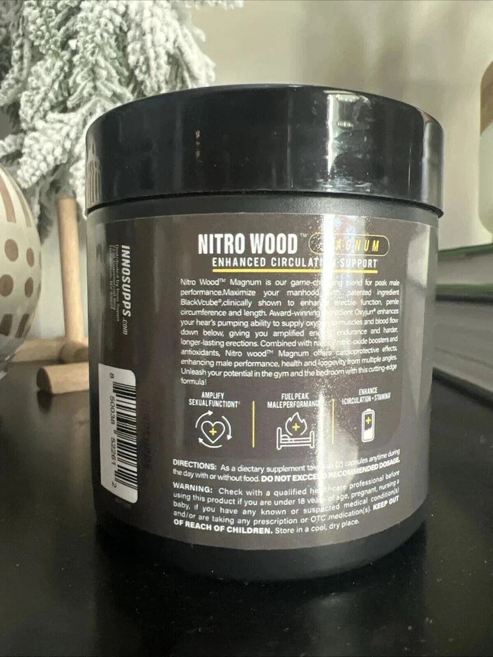 InnoSupps Nitro Wood Magnum | Circulation & Blood Flow Support – 60 Capsules
