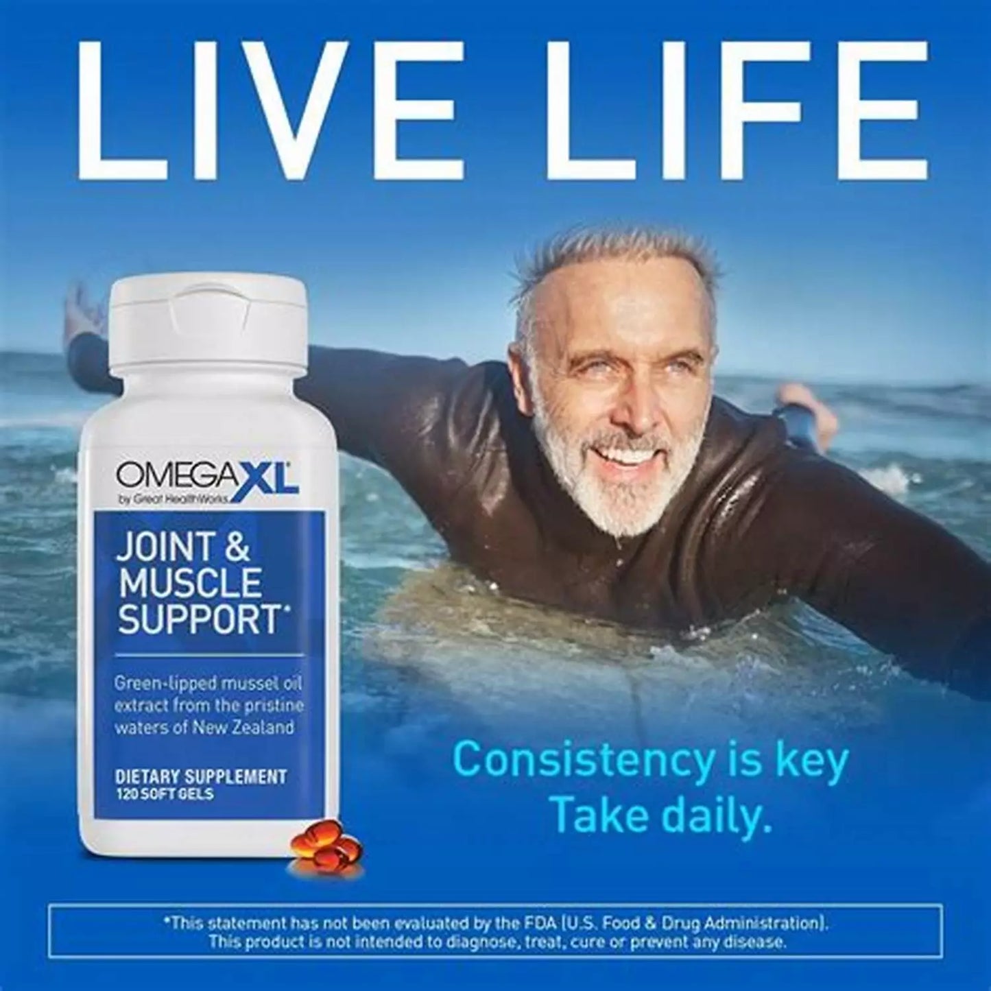 OmegaXL Joint & Muscle Support β Green-Lipped Mussel Oil β 120 Softgels