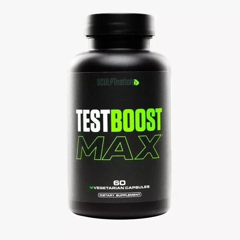 SculptNation Test Boost Max Testosterone Support for Muscle Growth & Fat Metabolism – 60 Capsules