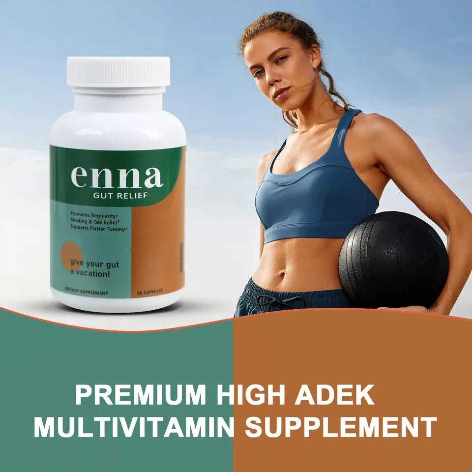 Emma Gut Health & Bloating Relief Supplement โ 60 Capsules โ Keto Friendly