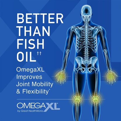 OmegaXL Green-Lipped Mussel Oil – 300 Softgels – New Zealand Omega-3
