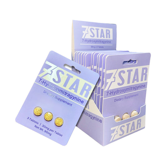 7 Star 7-Hydroxymitragynine 30mg Tablets – 3 Count Dietary Supplement