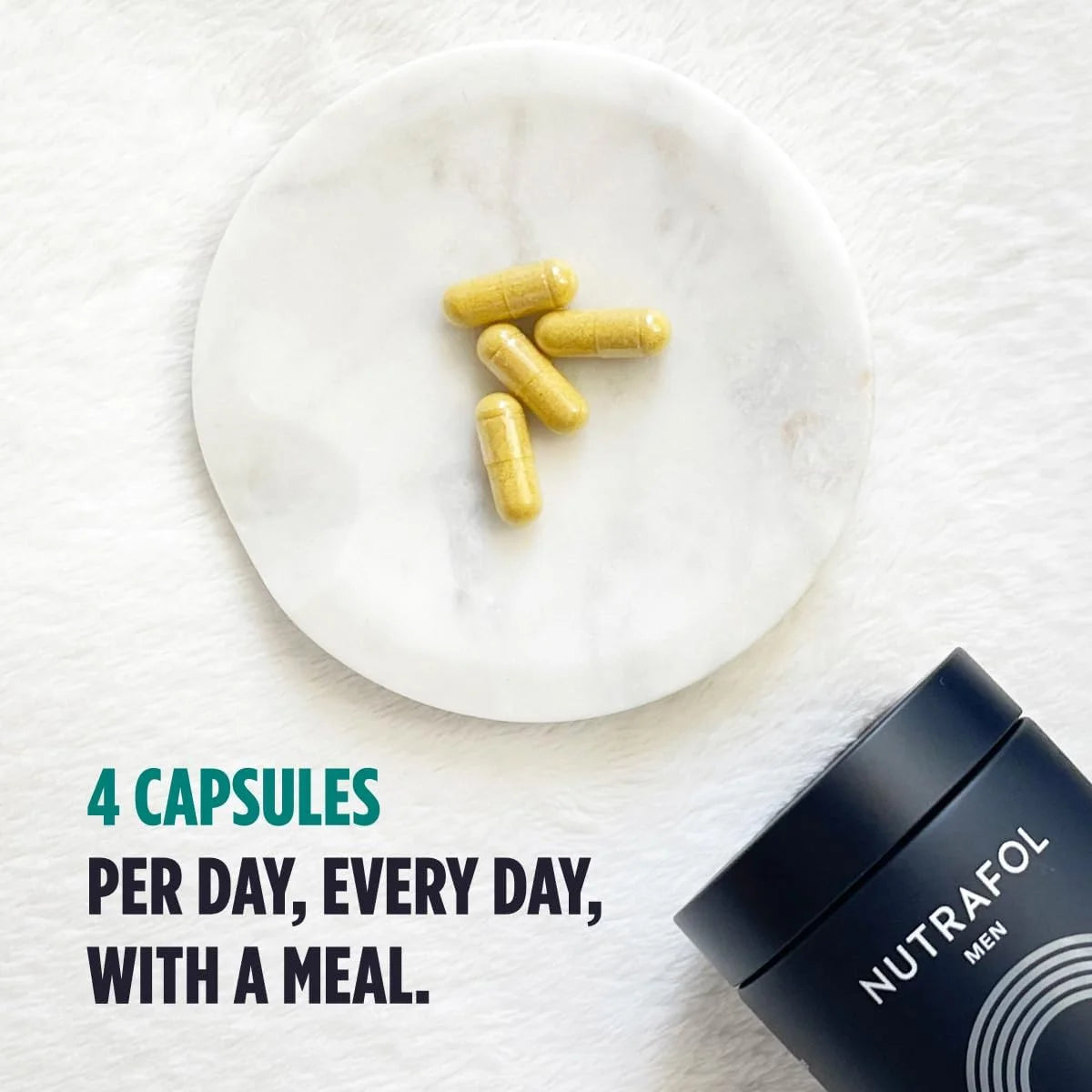 Nutrafol Men Hair Growth Supplement – 120 Capsules – Thicker Hair Support